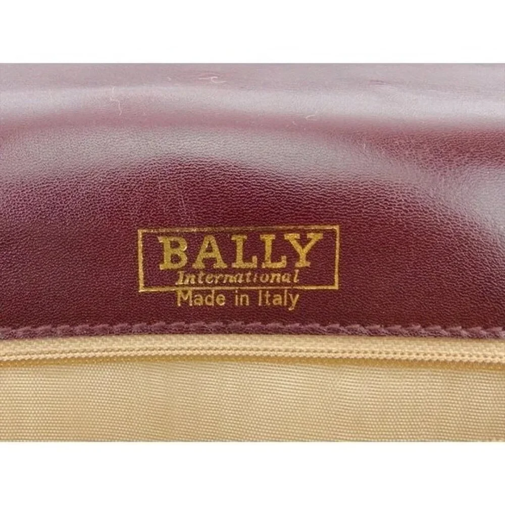 BALLY Business bag Bordeaux gold Women Authentic secondhand - Picture 4 of 7